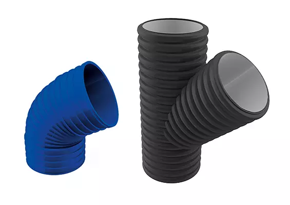 SPECIAL MOULDED PARTS OR PARTS FROM PIPES